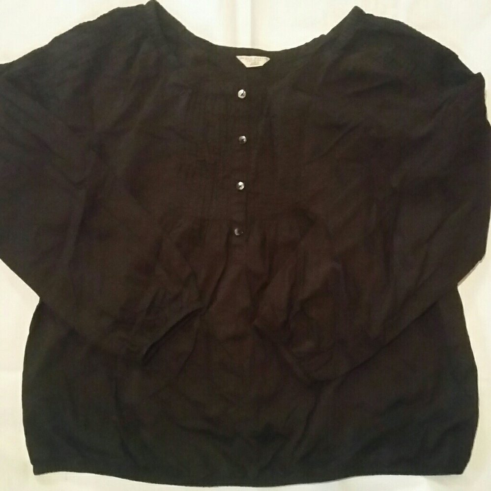 Long sleeve cotton blouse